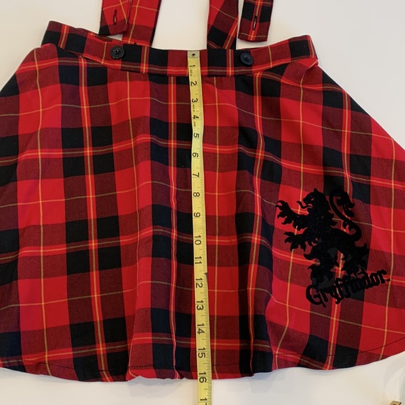 Harry Potter Gryffindor Red & Black Plaid Skirt, NWT, S - Picture 6 of 13